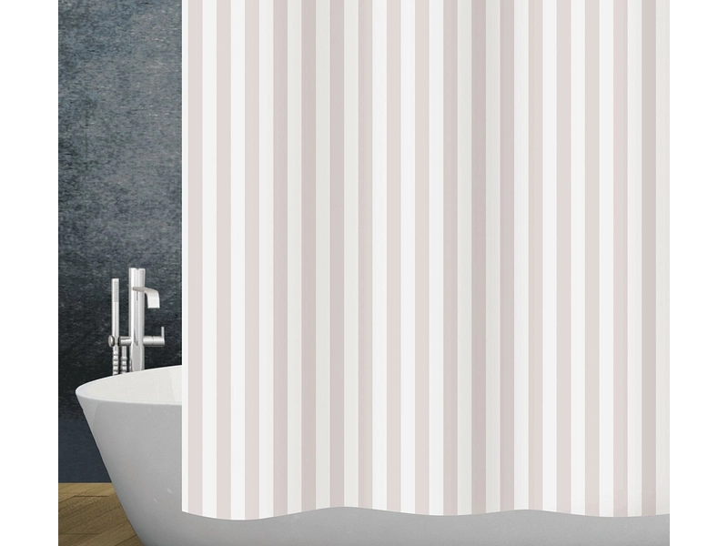 DIAQUA Duschvorhang STRIPE weiss DIAQUA Duschvorhang STRIPE weiss