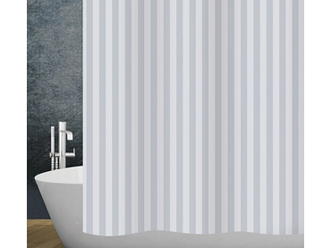 DIAQUA Duschvorhang STRIPE weiss