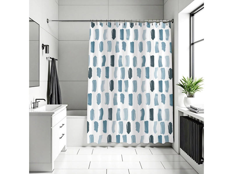 DIAQUA Duschvorhang PAINT weiss