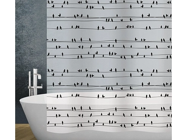 DIAQUA Duschvorhang BIRDS durchsichtig DIAQUA Duschvorhang BIRDS durchsichtig