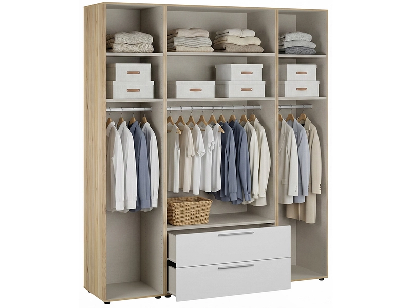 Armoire portes battantes MODUKLIX blanc Armoire portes battantes MODUKLIX blanc