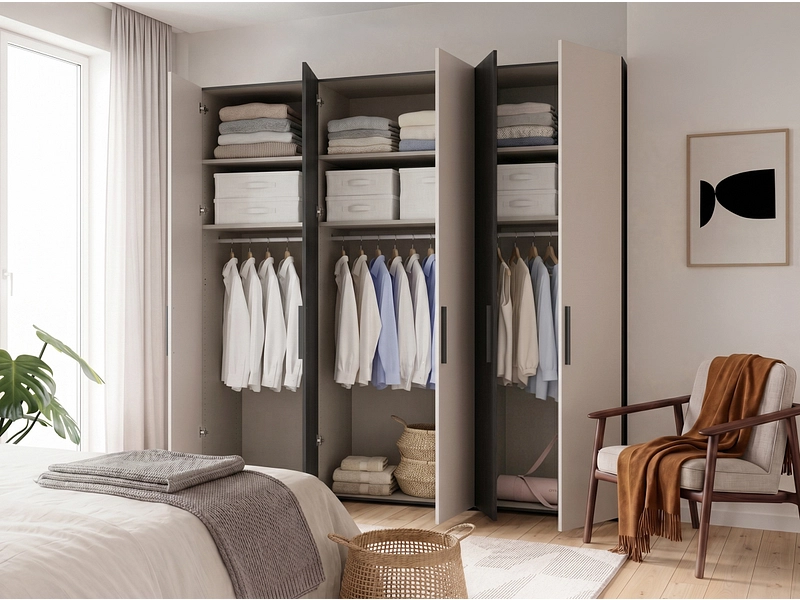 Armoire portes battantes MODUKLIX sable