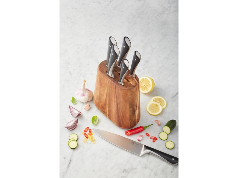 JAMIE OLIVER TEFAL Bloc de couteaux ACACIA JAMIE OLIVER TEFAL Bloc de couteaux ACACIA