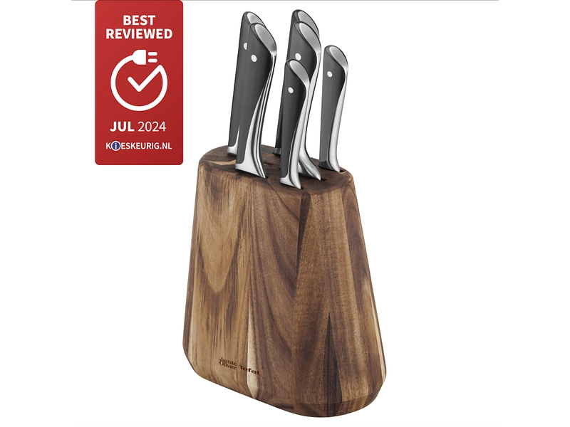 JAMIE OLIVER TEFAL Bloc de couteaux ACACIA JAMIE OLIVER TEFAL Bloc de couteaux ACACIA