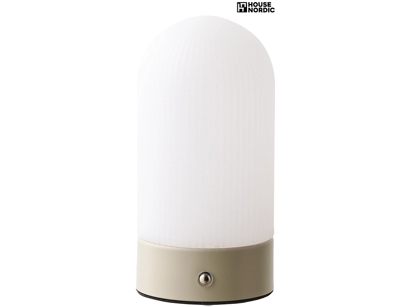HOUSE NORDIC LED Lampe Über USB aufladbar ASHFORD 18cm 14W beige