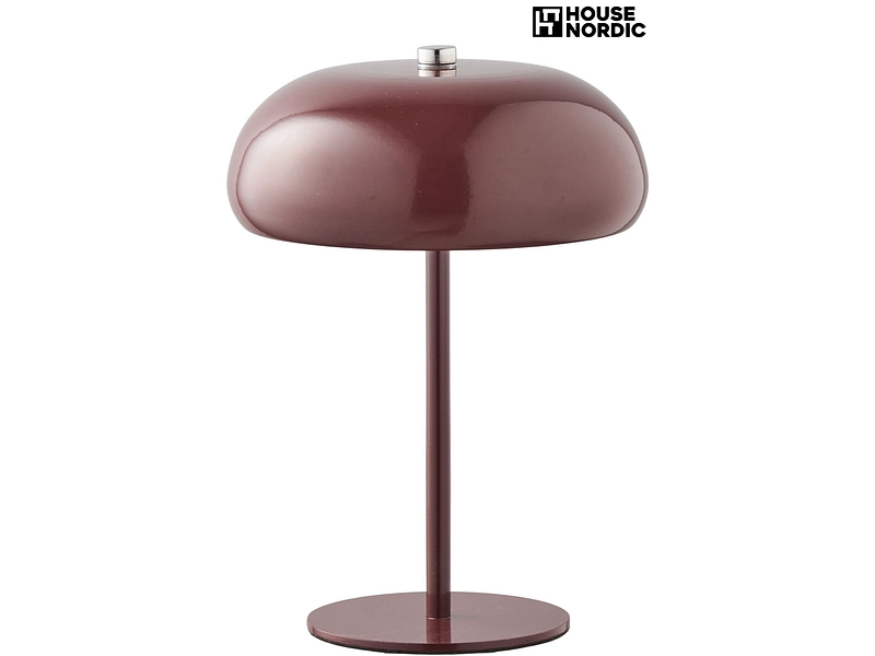 HOUSE NORDIC LED Lampe Über USB aufladbar MARGATE 18cm 48W bordeau