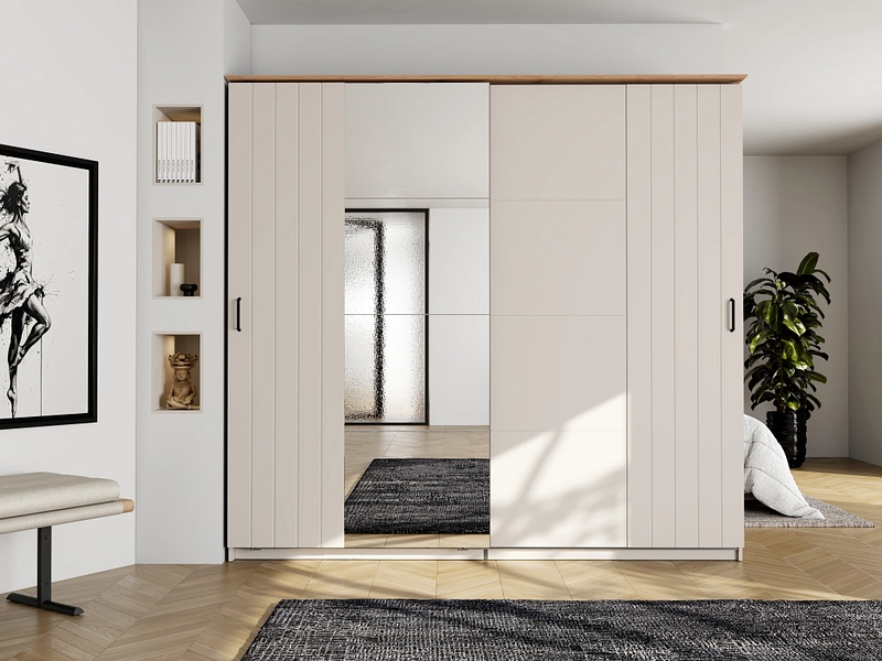 Schwebetürenschrank ALBA kaschmir