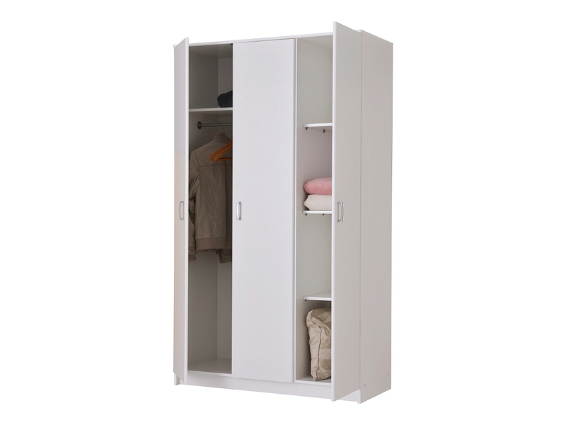 Armoire portes battantes HANA blanc