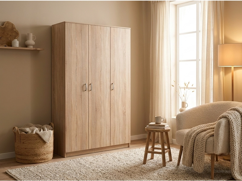 Armoire portes battantes HANA sonoma