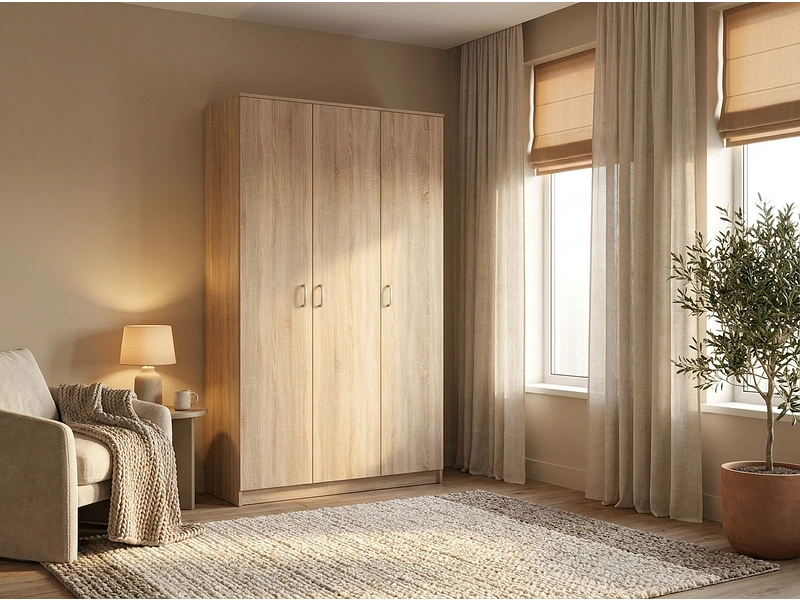 Armoire portes battantes HANA sonoma