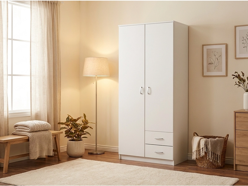 Drehtürenschrank HANA weiss Drehtürenschrank HANA weiss
