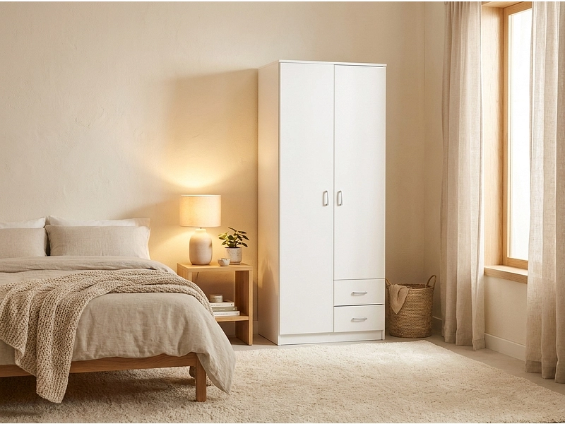 Drehtürenschrank HANA weiss Drehtürenschrank HANA weiss