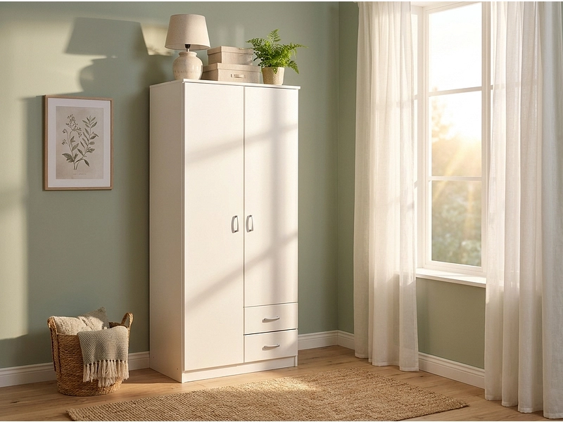 Drehtürenschrank HANA weiss Drehtürenschrank HANA weiss