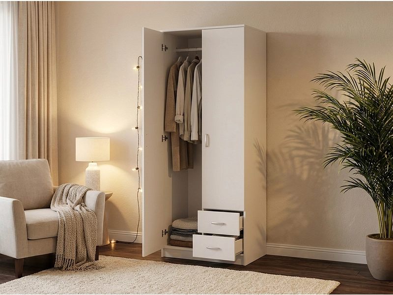 Drehtürenschrank HANA weiss Drehtürenschrank HANA weiss