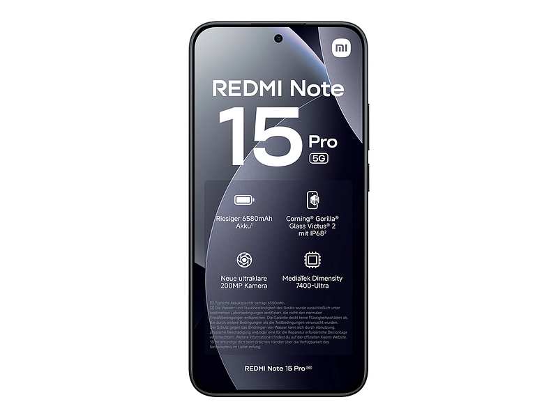 XIAOMI REDMI Note 15 Pro noir