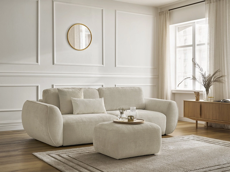 3er Sofa mit Hocker BOBOCHIC DENISE 3er Sofa mit Hocker BOBOCHIC DENISE