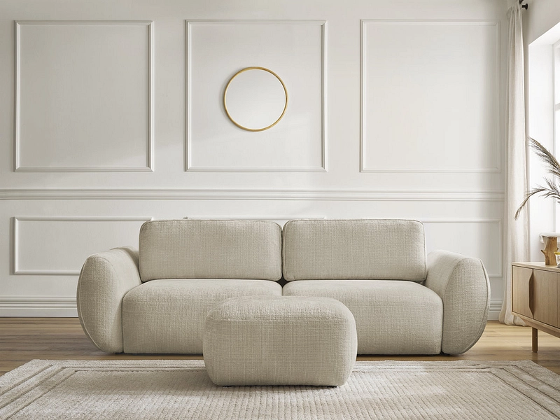3er Sofa mit Hocker BOBOCHIC DENISE 3er Sofa mit Hocker BOBOCHIC DENISE