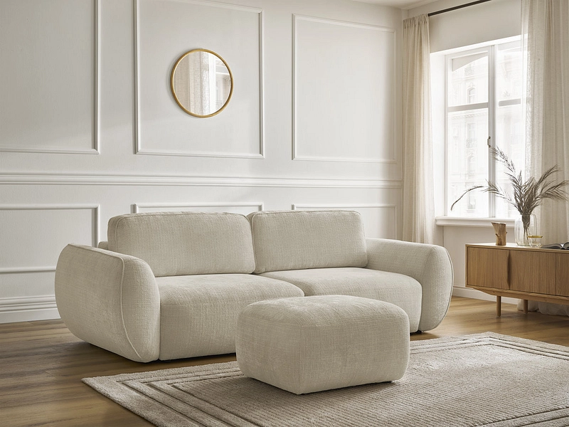 3er Sofa mit Hocker BOBOCHIC DENISE 3er Sofa mit Hocker BOBOCHIC DENISE