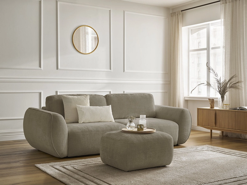 3er Sofa mit Hocker BOBOCHIC DENISE 3er Sofa mit Hocker BOBOCHIC DENISE