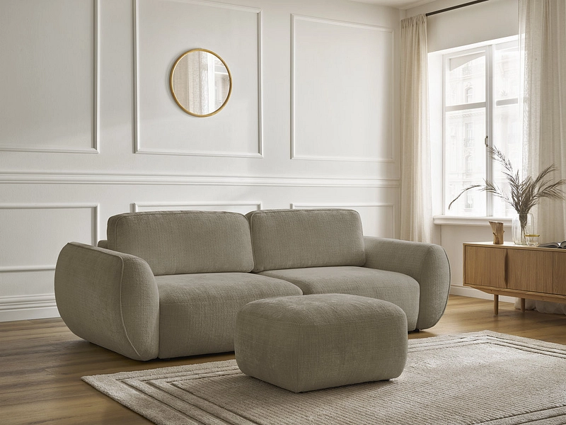 3er Sofa mit Hocker BOBOCHIC DENISE 3er Sofa mit Hocker BOBOCHIC DENISE