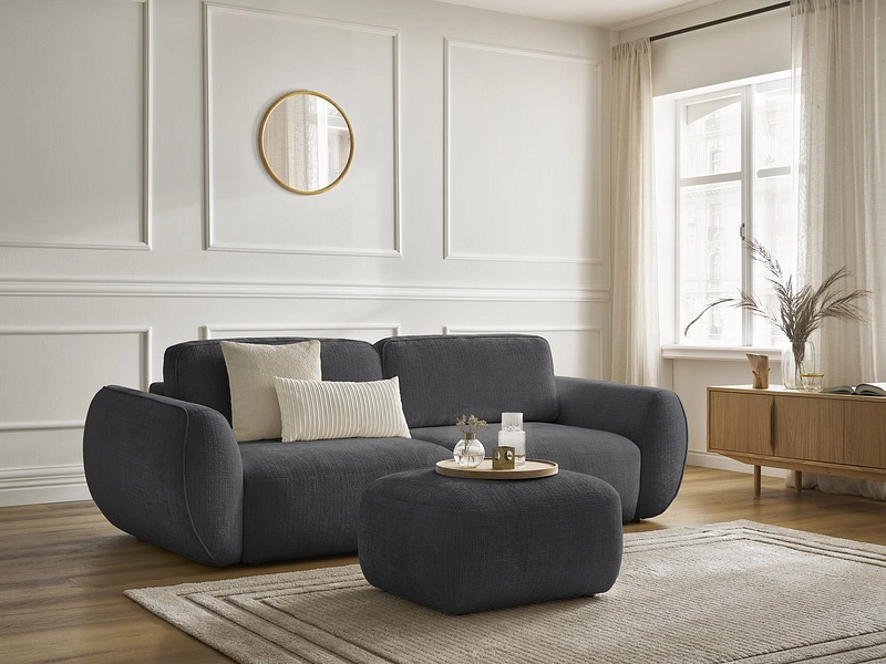 3er Sofa mit Hocker BOBOCHIC DENISE 3er Sofa mit Hocker BOBOCHIC DENISE