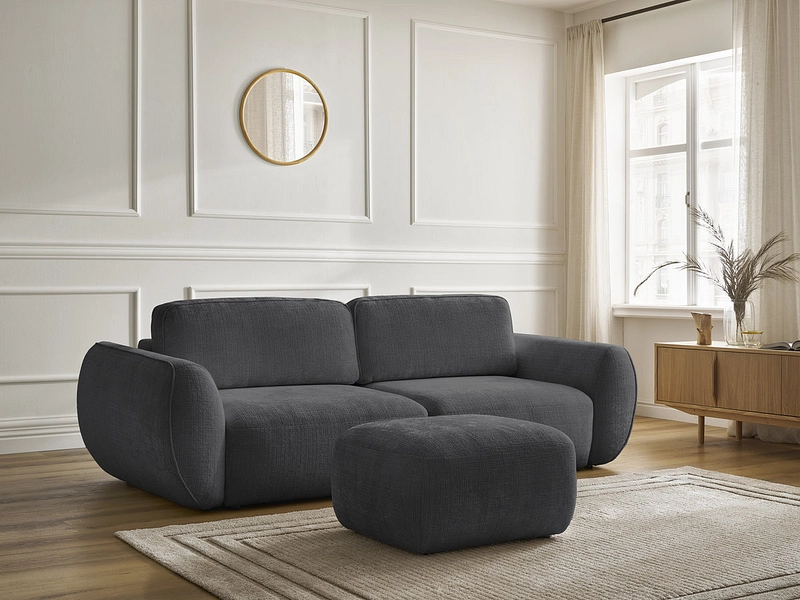 3er Sofa mit Hocker BOBOCHIC DENISE 3er Sofa mit Hocker BOBOCHIC DENISE