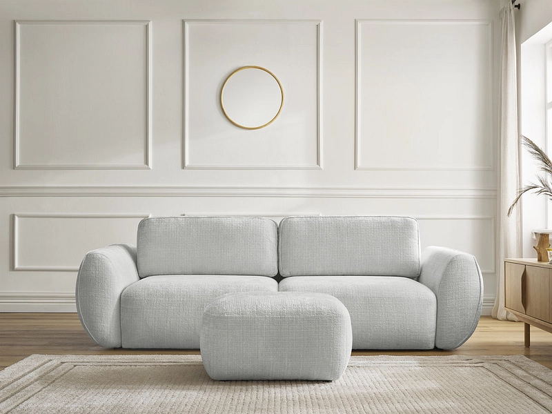 3er Sofa mit Hocker BOBOCHIC DENISE