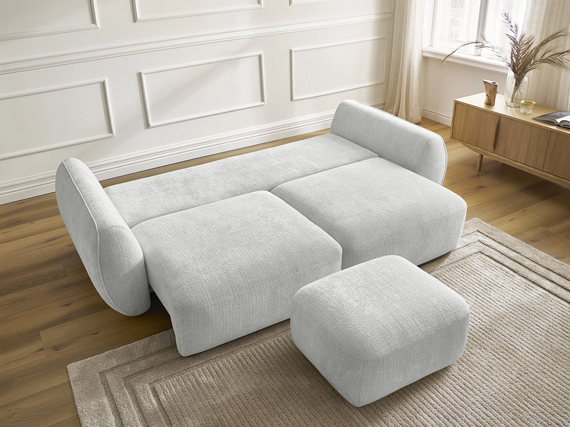 3er Sofa mit Hocker BOBOCHIC DENISE