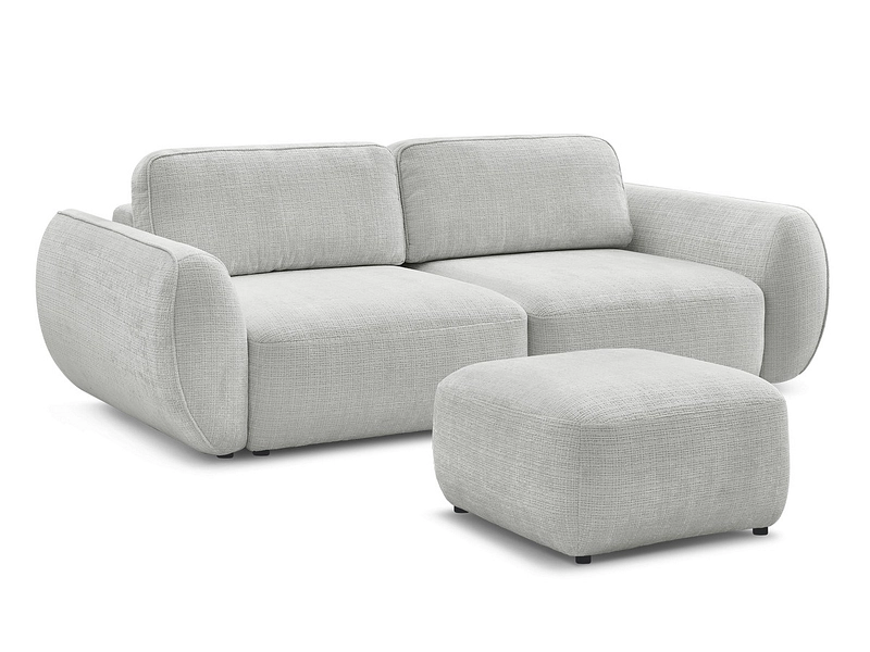 3er Sofa mit Hocker BOBOCHIC DENISE