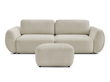 3er Sofa mit Hocker BOBOCHIC DENISE