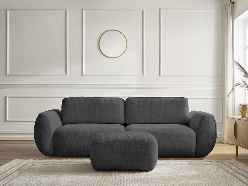 3er Sofa mit Hocker BOBOCHIC DENISE 3er Sofa mit Hocker BOBOCHIC DENISE