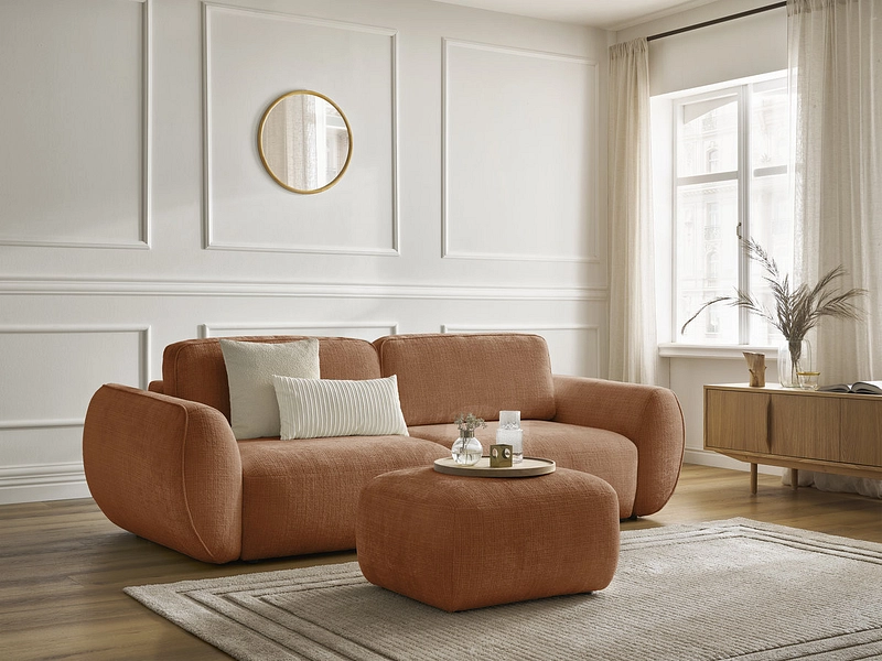 3er Sofa mit Hocker BOBOCHIC DENISE 3er Sofa mit Hocker BOBOCHIC DENISE