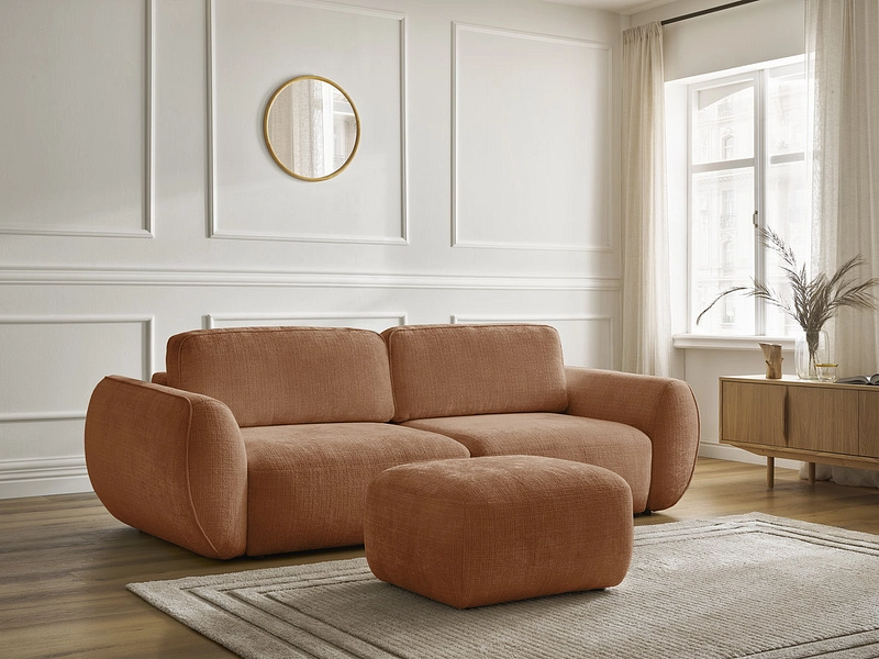 3er Sofa mit Hocker BOBOCHIC DENISE 3er Sofa mit Hocker BOBOCHIC DENISE