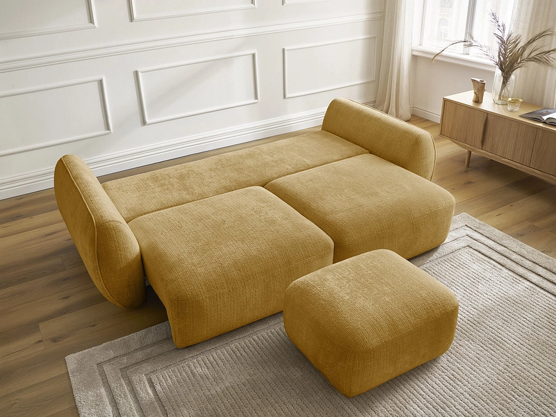 3er Sofa mit Hocker BOBOCHIC DENISE