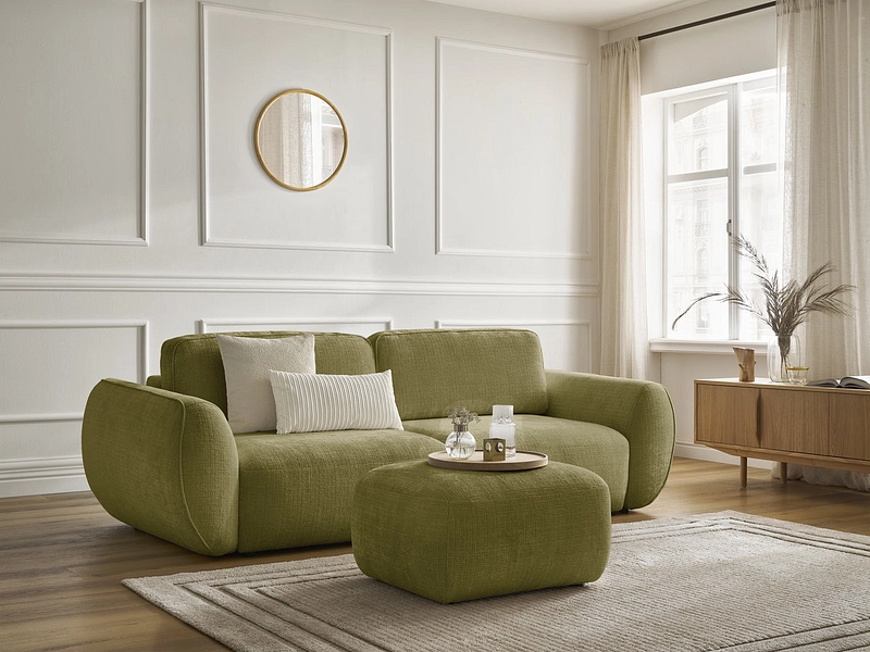 3er Sofa mit Hocker BOBOCHIC DENISE 3er Sofa mit Hocker BOBOCHIC DENISE
