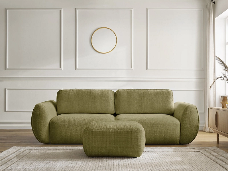 3er Sofa mit Hocker BOBOCHIC DENISE 3er Sofa mit Hocker BOBOCHIC DENISE