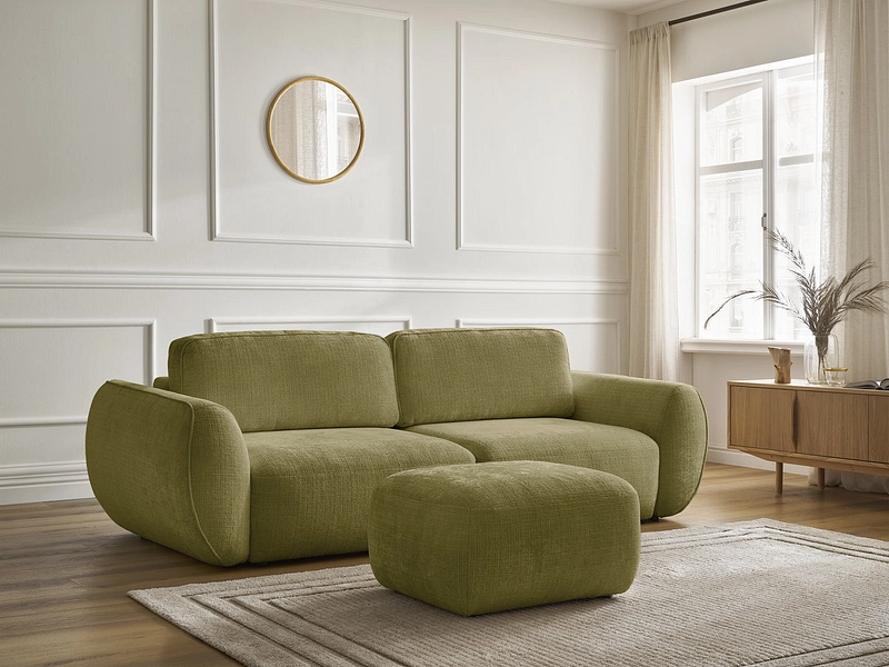 3er Sofa mit Hocker BOBOCHIC DENISE 3er Sofa mit Hocker BOBOCHIC DENISE