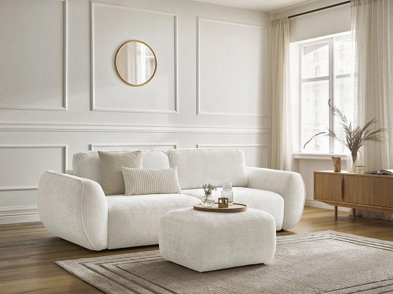 3er Sofa mit Hocker BOBOCHIC DENISE 3er Sofa mit Hocker BOBOCHIC DENISE
