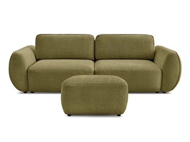 3er Sofa mit Hocker BOBOCHIC DENISE