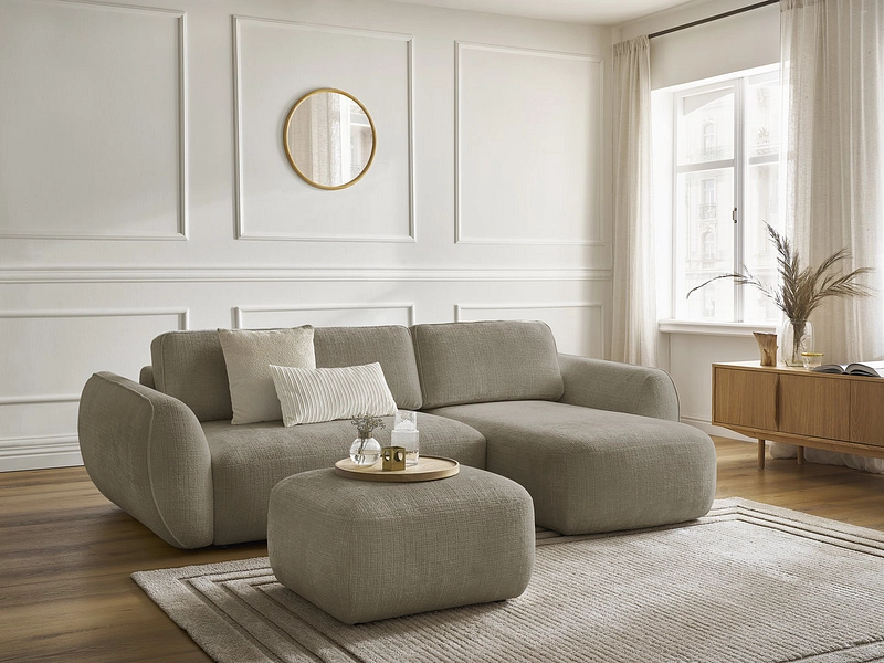 Ecksofa mit Hocker BOBOCHIC DENISE Ecksofa mit Hocker BOBOCHIC DENISE