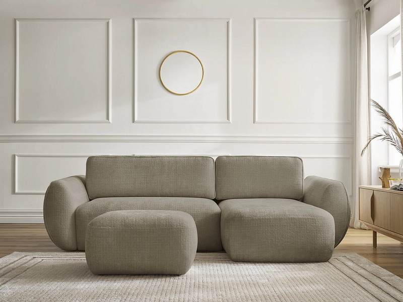 Ecksofa mit Hocker BOBOCHIC DENISE Ecksofa mit Hocker BOBOCHIC DENISE