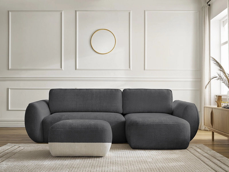 Ecksofa mit Hocker BOBOCHIC DENISE Ecksofa mit Hocker BOBOCHIC DENISE