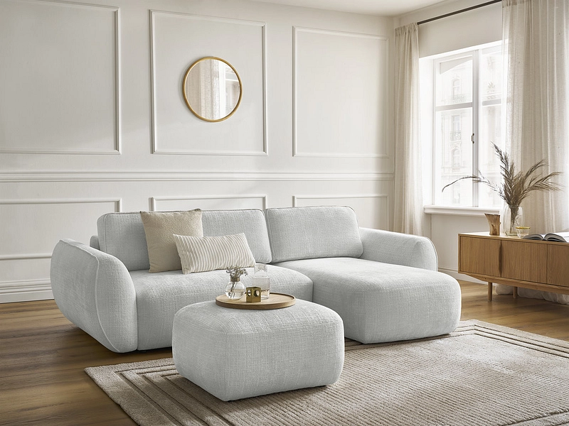 Ecksofa mit Hocker BOBOCHIC DENISE Ecksofa mit Hocker BOBOCHIC DENISE