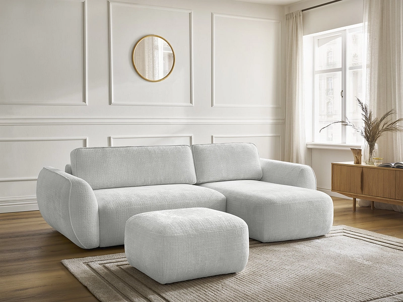 Ecksofa mit Hocker BOBOCHIC DENISE Ecksofa mit Hocker BOBOCHIC DENISE