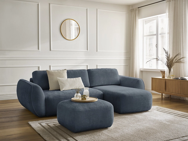 Ecksofa mit Hocker BOBOCHIC DENISE Ecksofa mit Hocker BOBOCHIC DENISE