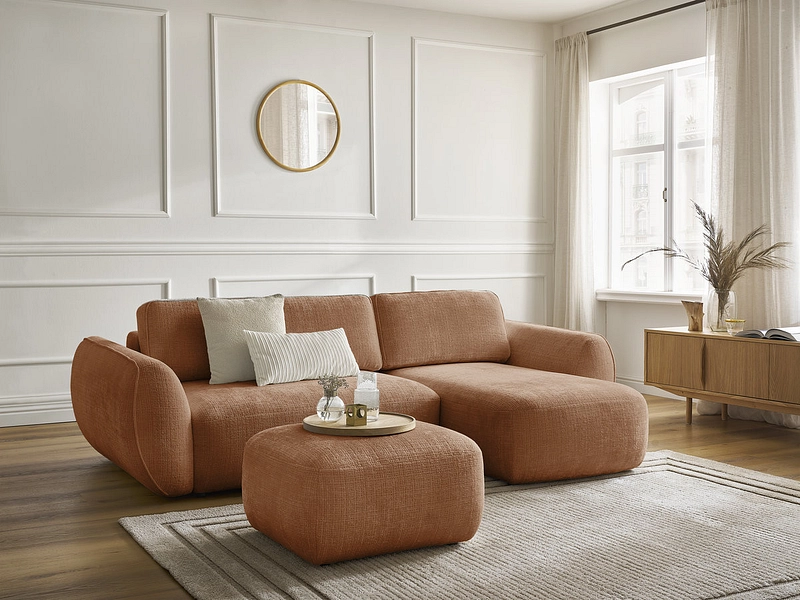 Ecksofa mit Hocker BOBOCHIC DENISE
