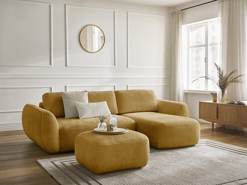 Ecksofa mit Hocker BOBOCHIC DENISE Ecksofa mit Hocker BOBOCHIC DENISE