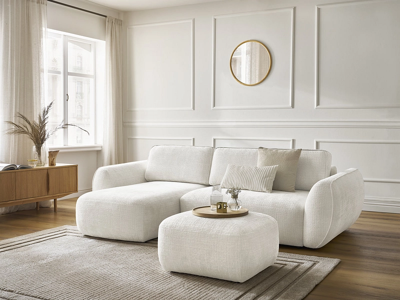 Ecksofa mit Hocker BOBOCHIC DENISE Ecksofa mit Hocker BOBOCHIC DENISE