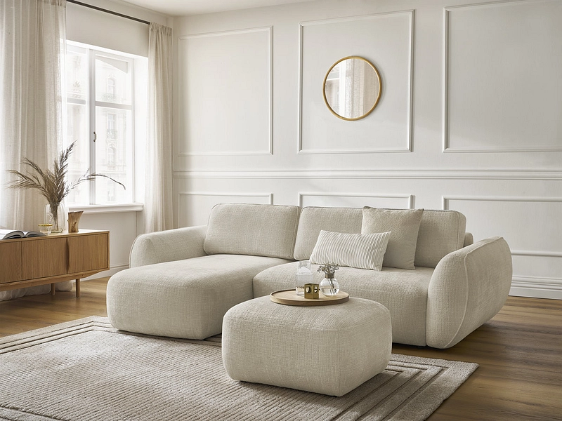 Ecksofa mit Hocker BOBOCHIC DENISE Ecksofa mit Hocker BOBOCHIC DENISE