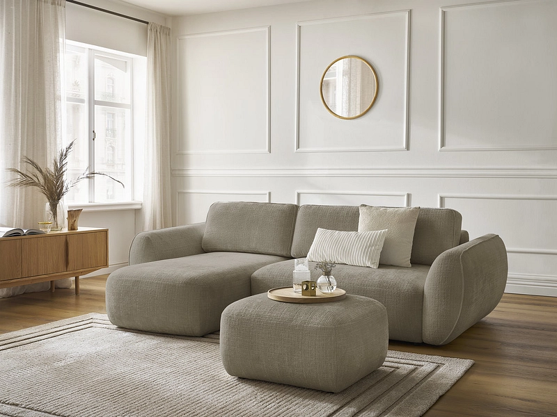 Ecksofa mit Hocker BOBOCHIC DENISE Ecksofa mit Hocker BOBOCHIC DENISE